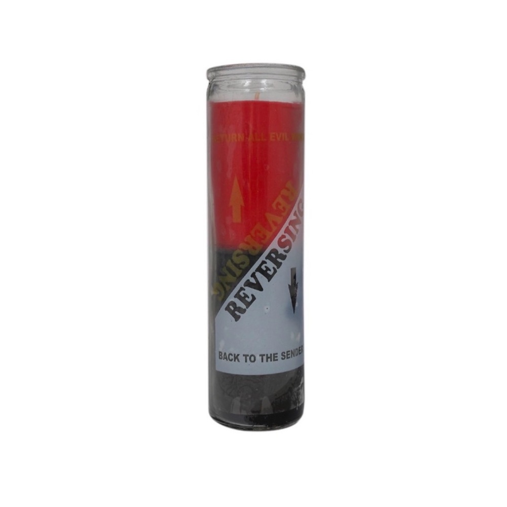 Red and Black Reversible Candle